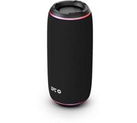 SPC Orbital Glow - Altavoz Bluetooth Potente 25W portátil | Luz LED 360° Multicolor | 20h de batería | IPX6 Resistente al Agua | True Wireless | USB, microSD y Jack 3.5mm | Diseño Tubo con asa