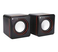 Altavoces Techly Alámbricos 3W con conexión USB y jack 3,5 mm negros