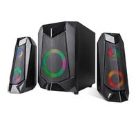 Altavoces Tracer Alámbricos 20 W con Bluetooth y retroiluminación negra