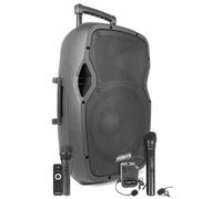 Altavoces Vonyx Portátil Bluetooth 600W con micrófonos y batería integrada