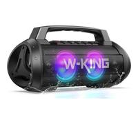 Altavoces W-King Bluetooth Portátil 120W IPX6 con luces y micrófono