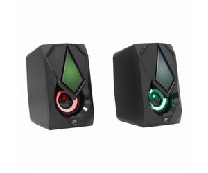 Altavoces White Shark BEAT 2.0 Alámbricos 6 W con retroiluminación USB