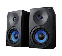Woxter SO26-077 Dynamic Line DL-410 FX Altavoces gaming, Estéreo 2.0, Autoamplificados con 150W, Madera, Woofer de 4 pulgadas, 2 Tweeter, Negro, 3.5 mm