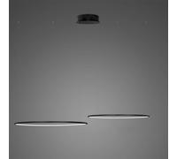 Altavola Design Ledowe Okręgi lámpara colgante 2x38 W negro LA074/CO2_60_in_3k_BLACK