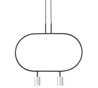 Altavola Design Luna lámpara colgante 2x3 W negro-plata LPL337-SL