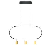 Altavola Design Luna lámpara colgante 3x3 W negro-oro LPL338-GD