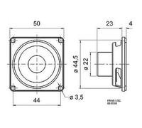 Visaton VSFRWS5SC8 Altavoz 4W