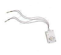 Altavoz activado por voz - Carcasa ABS de 6.7 x 4.5 pulgadas, sonda de gatillo de movimiento, efectos de luz LED, accesorios de gritos que funcionan con pilas, sala de escape de casa encantada