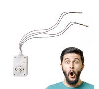 Altavoz activado por voz, que grita fantasma - Altavoz con sonido de grito fantasma activado por voz de Halloween - Accesorios de gritos con luz LED, herramientas de miedo de Halloween para broma de s