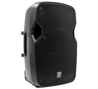 Altavoz activo de 12" negro de 2 vías, potencia de 400 vatios, conexión inalámbrica Bluetooth, entrada de micrófono/línea, sólido en ABS, TWS, potente y versátil, ideal para DJ, animación, escena.