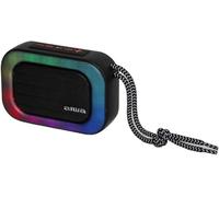 Aiwa BST-130RD | Altavoz Bluetooth portátil 5 W | Iluminación RGB y Radio FM | Bluetooth 5.3, TWS y Manos Libres | Reproducción USB, microSD y AUX-IN | Color Rojo