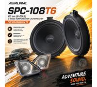 Alpine Altavoces componentes SPC-106CRA2 16,5 cm para Volkswagen Crafter 2