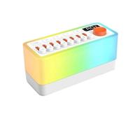 Altavoz Bluetooth 3 en 1 - Maquina de Ruido Blanco bebe, Niños y adultos con Luz Nocturna 12 colores, Ayuda para Dormir, White Noise con 8 Sonidos de la Naturaleza, musica relajante para dormir