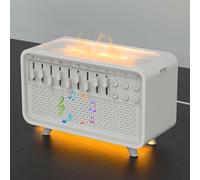 Altavoz Bluetooth 4 en 1 - Maquina de Ruido Blanco bebe y adultos, Humidificador con Luz Nocturna y Aromaterapia - Ayuda para Dormir, White Noise con 8 Sonidos de la Naturaleza, Relajación