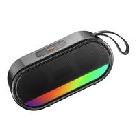 Altavoz Bluetooth 5.3, Altavoz Inalámbrico Portátil con Luz LED de Color, Graves Estéreo 360° Hi-Fi, Batería Incorporada de 2200mAh, 10H de Reproducción, Impermeable IPX6 para Fiesta Viajes Exterior