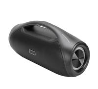 Altavoz Bluetooth 80W Potente Bajo Altavoz Inalámbrico Portátil para Fiesta, Exterior IPX5 Impermeable 10000mAh Negro (Micrófono Doble)
