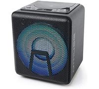 Altavoz Bluetooth con CD y batería.