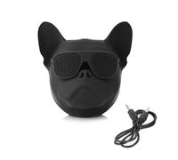 Altavoz Bluetooth con Forma de Perro, Reproductor de Música Inalámbrico con Sonido Estéreo Portátil, Radio y Conexión de Altavoz Dual para Viajes y Oficina