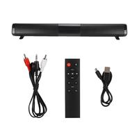 Altavoz Bluetooth con sonido envolvente, subwoofer incorporado, barra de sonido para TV, mejora de voz, control remoto inalámbrico BT, múltiples