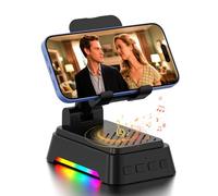 Altavoz Bluetooth con Soporte Movil Mesa y Luz Nocturna,Altavoz Portatil Bluetooth con Soporte Móvil Mesa Ajustable para iPhone/Samsung/iPad, Regalos Originales para Hombre y Mujer
