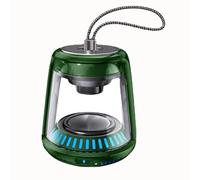 Altavoz Bluetooth Exterior Impermeable con LED, conexión inalámbrica TWS, Altavoz Bluetooth Exterior portátil Transparente de Audio Inteligente,Graves estéreo y Sonido Claro, Verde,1 Unidad
