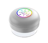 Altavoz Bluetooth impermeable con LED luminoso de colores, altavoz pequeño con gran ventosa, compatible