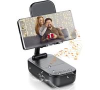Altavoz Bluetooth Inalambrico con Soporte Movil, Antideslizante & Sonido Envolvente HD,IP7 Impermeable,Altavoz Portatil & Porta movil Ajustable para Phone/Pad,Regalo Ideal para Hombres Mujeres