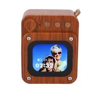Altavoz Bluetooth Inalámbrico, Diseño de Pantalla Táctil Multifuncional para Fiesta en Casa, Aventura de Acampada (con Tarjeta de Memoria de 32g)