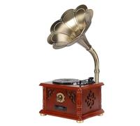 Altavoz Bluetooth inalámbrico Gramophone Jukebox - Reproductor de discos de vinilo retro con función de grabadora