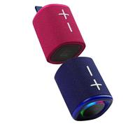 Altavoz Bluetooth magnético 2 en 1 de 20 W, resistente al agua, doble altavoz inalámbrico portátil con subwoofer, ideal para exteriores.