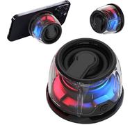 Altavoz Bluetooth magnético, altavoz Bluetooth portátil con luz RGB, altavoz inalámbrico impermeable, soporte para teléfono, altavoz pequeño para ducha, al aire libre, regalo de cumpleaños