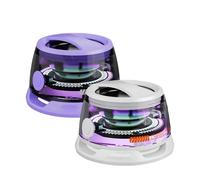 Altavoz Bluetooth magnético G200 con espectáculo de luces RGB, sonido 3D y soporte para teléfono: compatible con iPhone, Android y TWS.