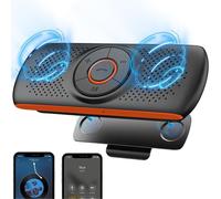Altavoz Bluetooth para coche, altavoz de música inalámbrico con soporte para parasol, compatible con teléfonos móviles, compatible con Siri