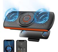 Altavoz Bluetooth para coche, caja de música inalámbrica con soporte para parasol, compatible con teléfonos móviles, admite Siri, Googl