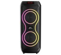 Altavoz Bluetooth para Karaoke de 120 W RMS Power Audio MAX MT3185, Altavoz portátil con Dos Altavoces de 8 Pulgadas, RGB, TWS, USB, microSD, AUX, Bluetooth 5.3, batería de 11 Horas