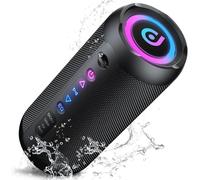 Altavoz Bluetooth portatil 5.4, 30W Altavoz Bluetooth Potente, Doble Graves Speaker, 30H Reproducción, IP7 Impermeable Altavoces, RGB Luces, TWS Emparejamiento, Apoya Micro SD AUX TF Tarjeta