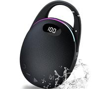 Altavoz Bluetooth Portátil con Luces RGB, Altavoz Bluetooth 5.4 con Emparejamiento TWS e Impermeable IP68, Sonido Profesional Potente con Graves Potentes, 25H de Autonomía para Exterior y Viajes