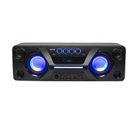 Altavoz Bluetooth Portatil Denver BTB-410NR. Conexiones: Bluetooth, USB, AUX. Volumen: 2 x 20W. Luces Disco