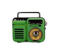 Altavoz Bluetooth portátil retro con energía solar, altavoz de radio de mano al aire libre, caja de salida de manivela alta W0Q8 calidad de sonido de emergencia