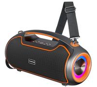 Altavoz Bluetooth Potente Portátil Mejores Altavoz Exterior Bluetooth Speaker Potencia pico de 200W, resistencia al agua IP65, 2 * Subwoofer aumentar TWS/TF/USB/AUX, ideal para el hogar/reuniones