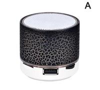 Altavoz Bluetooth redondo recargable con luz LED