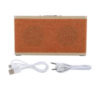 Altavoz Bluetooth retro con circuito magnético doble trasero, estructura de doble altavoz de rango completo de 10 W, experimenta la magia de la