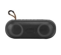 Altavoz Bluetooth RGB Recargable Impermeable con Sonido HiFi y Graves Potentes para Fiestas y Viajes Color Negro