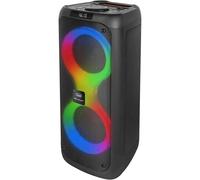 Trevi XFest XF 480 KB Altavoz Amplificado 35 W, Caja inalámbrica portátil con micrófono dinámico Incluido para Karaoke, Reproductor MP3 USB/Micro SD Card, AUX IN, entradas de micrófono, Pantalla LED