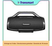 Altavoz Bluetooth Tronsmart Bang Max, Altavoz Inalámbrico Potente con 130 W, Entrada para Guitarra/Micrófono, Sincronización con Más de 100 Altavoces, Control por Aplicación Negro