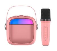 Altavoz Bluetooth Universal Música 6W Cool Mini Karaoke + Micrófono Rosa