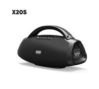 Altavoz Bluetooth W-KING X20S con Correa, 140W RMS, Bajos Potentes, Boombox para Fiestas, IPX7 Impermeable, Altavoz Portátil para Exteriores Negro