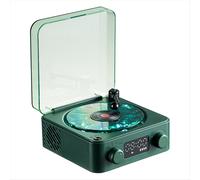 Altavoz Bluetooth Waves Vintage con discos de vinilo y luces ambientales RGB, diseño de tocadiscos retro