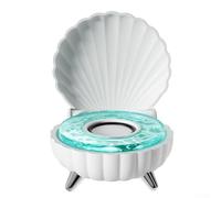 Altavoz BT, barra de sonido estéreo Creative Shell BT, reproductor de música MP3 inalámbrico con luces de estado de ánimo de color luz ambiental (blanco)