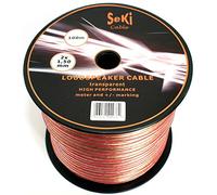 Altavoz Cable Transparente 2 x 1,50 mm², 100 m, Bobina de plástico